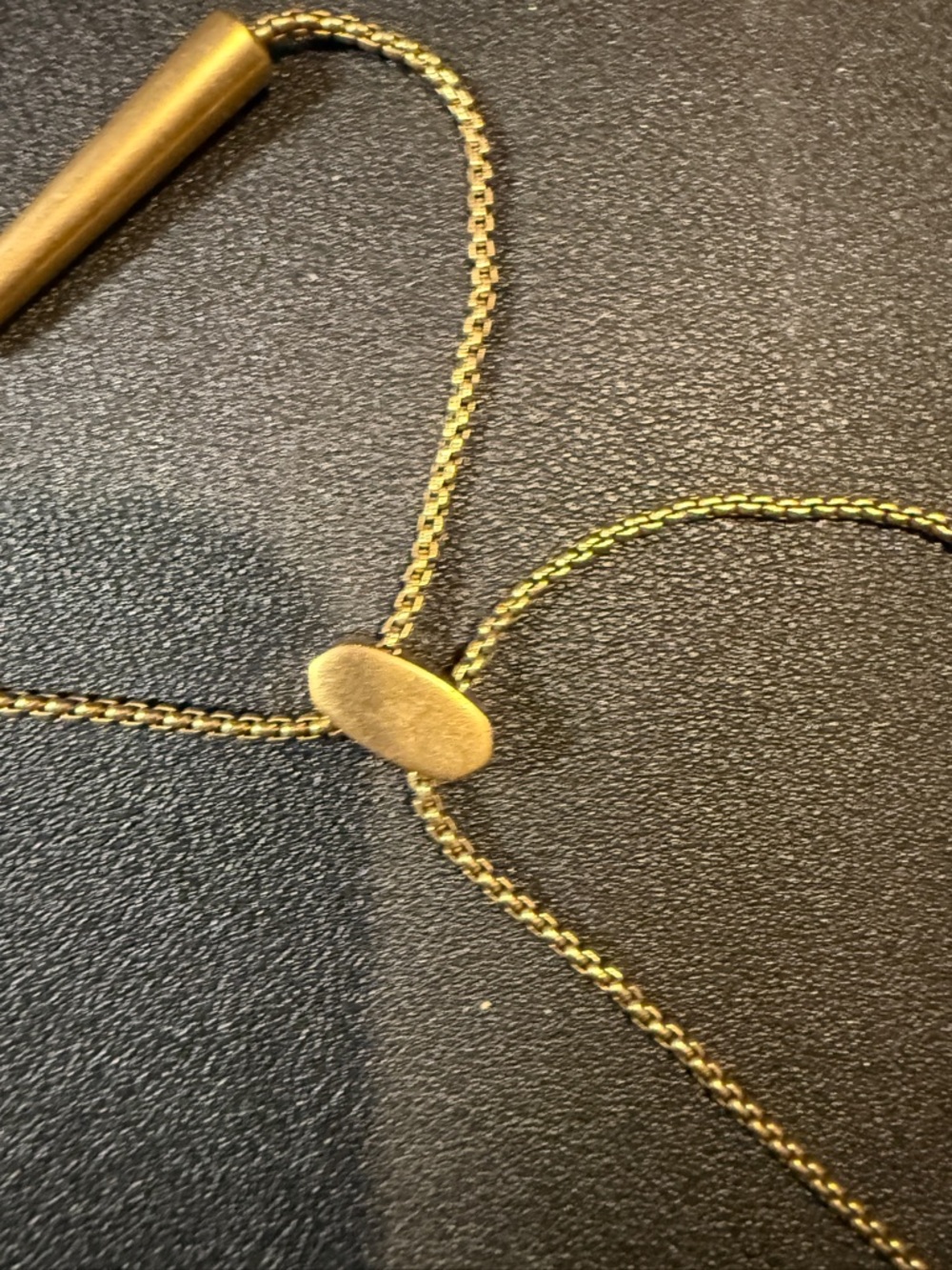Kendra Scott Gold Slide Lariat Necklace with Circle Pendant - Picture 3 of 4